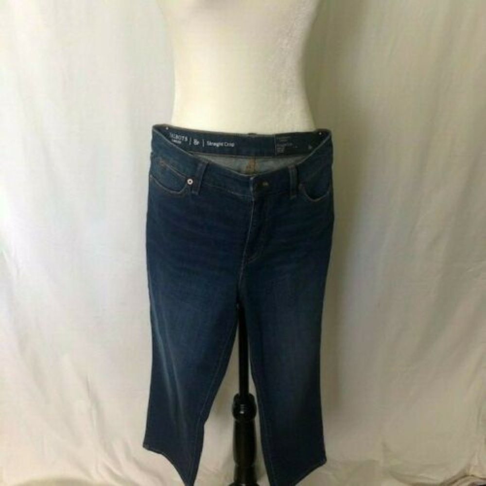 Talbots straight crop jeans size 8 petite